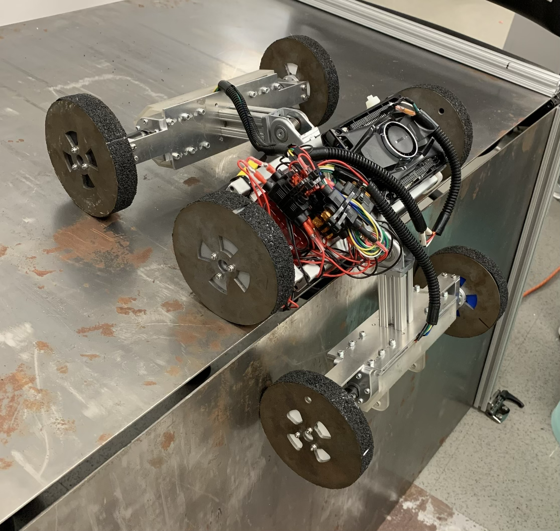 WallCrawler - Autonomous Wall Crawling Robot for Metal Structure Inspection